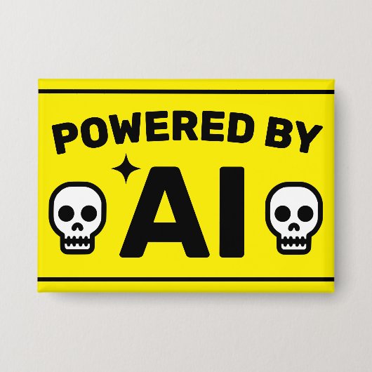 Powered by AI™ Button 缶バッジ (正面)