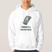 Powered By AI Fueled By Coffee Hoodie - Tech Geek  パーカ (正面)