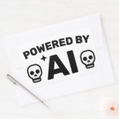 Powered by AI™ Stickers 長方形シール (封筒)