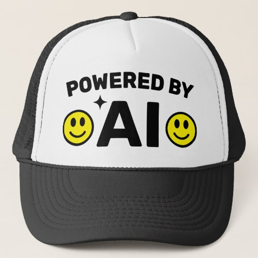 Powered by AI™ Trucker Hat キャップ (正面)