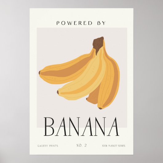 Powered by Banana Minimalist Healthy Living ポスター (正面)