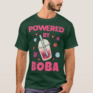 Powered By Bobaかわいいかわいいバブルティー恋人 Tシャツ