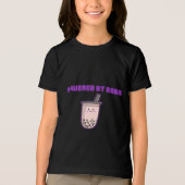 Powered by Boba – かわいいかわいいバブルティー トライブレンドTシャツ (正面)