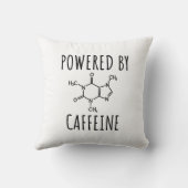 Powered By Caffeine – コーヒおもしろいー引用文 クッション (裏面)