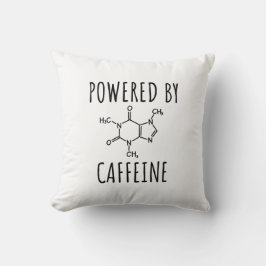 Powered By Caffeine – コーヒおもしろいー引用文 クッション