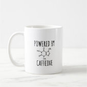 Powered By Caffeine – コーヒおもしろいー引用文 コーヒーマグカップ (左)