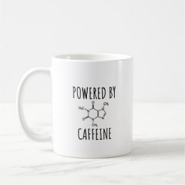 Powered By Caffeine – コーヒおもしろいー引用文 コーヒーマグカップ