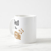 Powered By Caffeine コーヒーマグカップ (正面左)