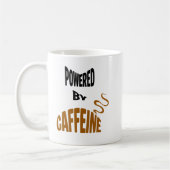 Powered By Caffeine コーヒーマグカップ (左)