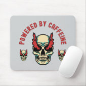 Powered by Caffeine -スカルエネルギー マウスパッド (マウス)