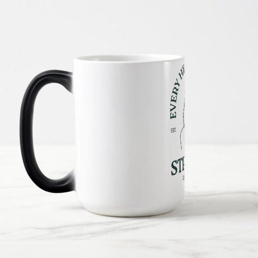 Powered by Caffeine & Heartbeats モーフィングマグカップ (左)