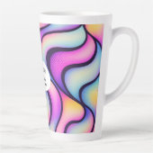 Powered by Chaos & Coffee – Personalized Colorful カフェラテマグ (右)