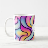 Powered by Chaos & Coffee – Personalized Colorful コーヒーマグカップ (左)
