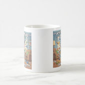 Powered By Chaos Frenchie Funny Dog Mom Gift コーヒーマグカップ (中央)