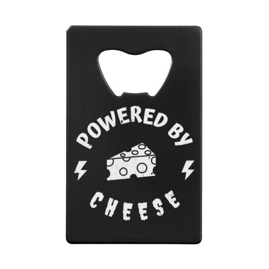 Powered By Cheese クレジットカード栓抜き (正面)