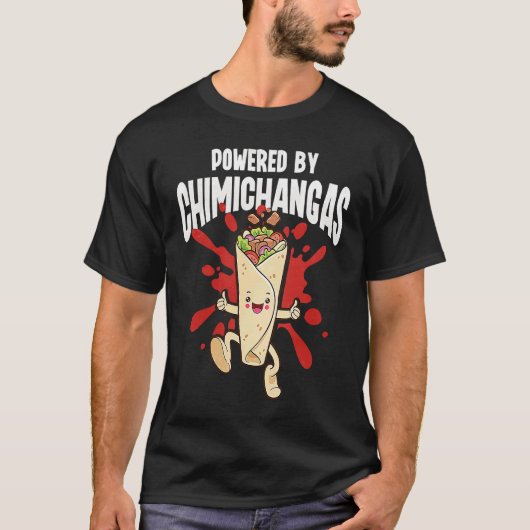 Powered By Chimichangas Tシャツ (正面)
