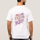 Powered By Code and Creativity Tech Circuit T-shir Tシャツ (裏面)