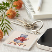 Powered by Coffee キーホルダー (正面右)