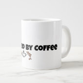 Powered By Coffee 面白いコーヒー愛好家ジャイアントマグ ジャンボコーヒーマグカップ (正面右)