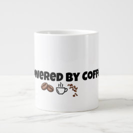 Powered By Coffee 面白いコーヒー愛好家ジャイアントマグ ジャンボコーヒーマグカップ
