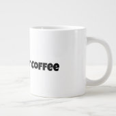Powered By Coffee 面白いコーヒー愛好家ジャイアントマグ ジャンボコーヒーマグカップ (右)