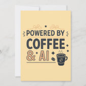 Powered by Coffee & AI Retro Tech Vector シーズンカード (正面)