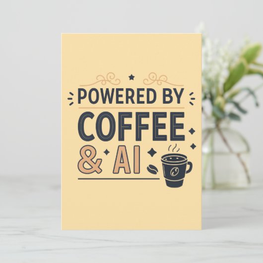 Powered by Coffee & AI Retro Tech Vector シーズンカード (スタンド正面)