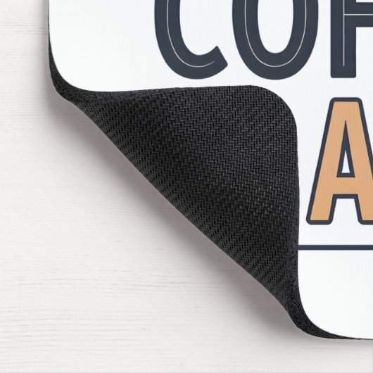 Powered by Coffee & AI Retro Tech Vector マウスパッド (コーナー)