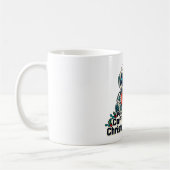Powered by Coffee and Christmas Code Robot コーヒーマグカップ (左)