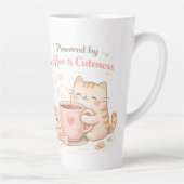 Powered by Coffee & Cuteness Cute Cat Sweet Cream カフェラテマグ (右)