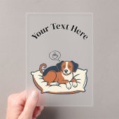 Powered by Coffee & Dog Dreams アクリル招待状 (インサイチュ (ポータブル))