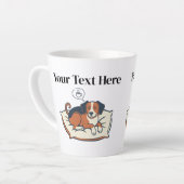 Powered by Coffee & Dog Dreams カフェラテマグ (左アングル)