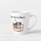 Powered by Coffee & Dog Dreams カフェラテマグ (右)