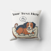 Powered by Coffee & Dog Dreams クッション (裏面)