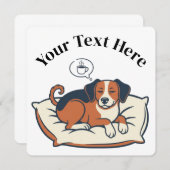 Powered by Coffee & Dog Dreams 招待状 (正面/裏面)