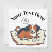 Powered by Coffee & Dog Dreams 招待状 (正面)