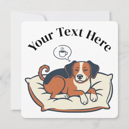 Powered by Coffee & Dog Dreams 招待状 (正面)