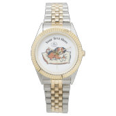 Powered by Coffee & Dog Dreams 腕時計 (正面)