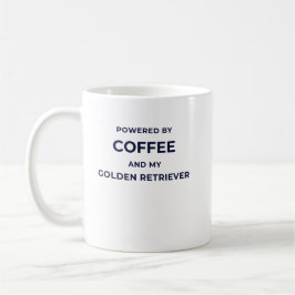 Powered by Coffee... - White Mug コーヒーマグカップ