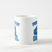 Powered By Diesel Retro Train Design コーヒーマグカップ (中央)