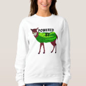 Powered by Dil Doe Hoodie - Adult Humor Sweatshirt スウェットシャツ (正面)