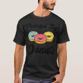 Powered By Donuts Doughnut Donut Tシャツ (正面)