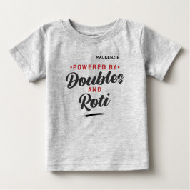 Powered by Doubles and Roti ベビーTシャツ