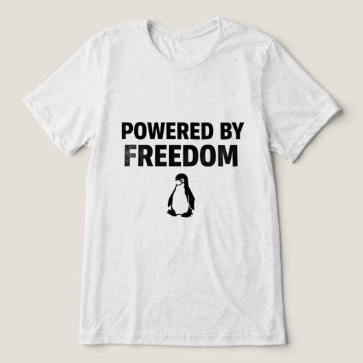 Powered By Freedom トライブレンドＴシャツ (デザイン正面)