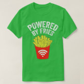 Powered by French Fries  - French fries  Tシャツ (デザイン正面)