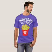 Powered by French Fries   French fries Tシャツ (正面フル)