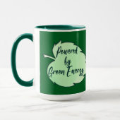 Powered by Green Energy St Patrick’s Day caneca マグカップ (左)