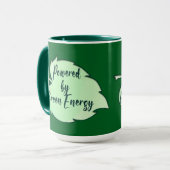 Powered by Green Energy St Patrick’s Day caneca マグカップ (正面左)