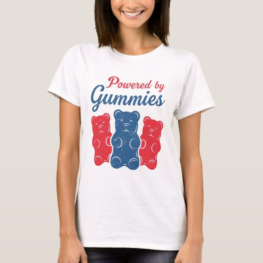 Powered By Gummies  Tシャツ (正面)