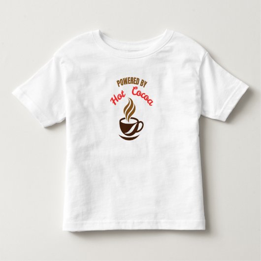 Powered by Hot Cocoa トドラーTシャツ (正面)
